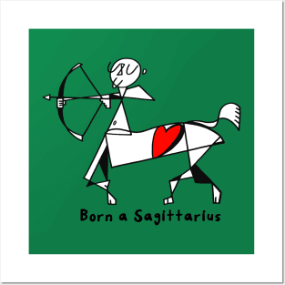 Born a Sagittarius by Pollux Posters and Art